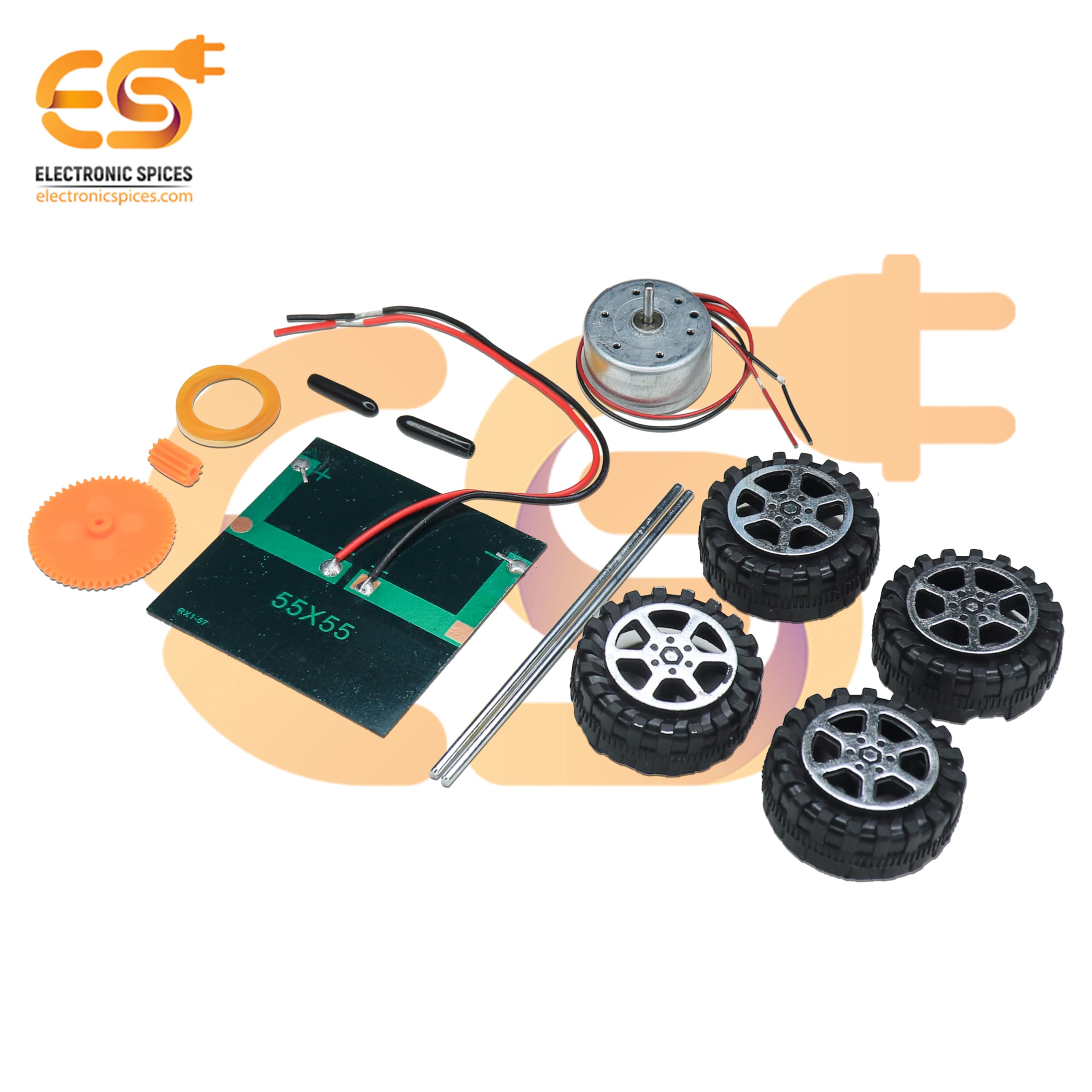 Electronic Spices STEM Educational DIY Wooden Assembly Solar Car Kit - Image 7 thumbnail