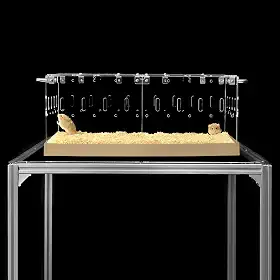 GuineaLoft™ Gaiola de Acrílico (Modelo-P3)
