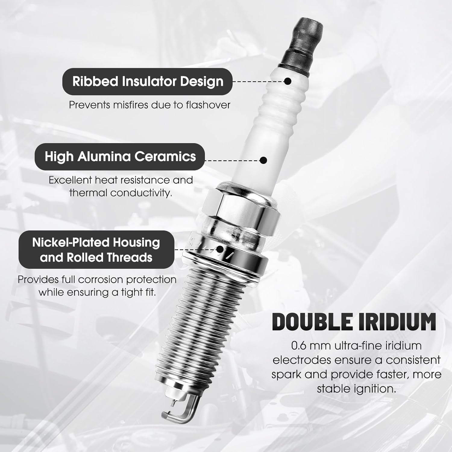 Coil Packs and Spark Plugs Kit - 6 PCS Iridium Ignition Coils Set UF550 & C1406 Compatible with Nissan Pathfinder Altima Maxima Murano Q50 QX60 / Infiniti Q50 QX70 FX35 G37 370Z Q70, 3.5L V6 Engine