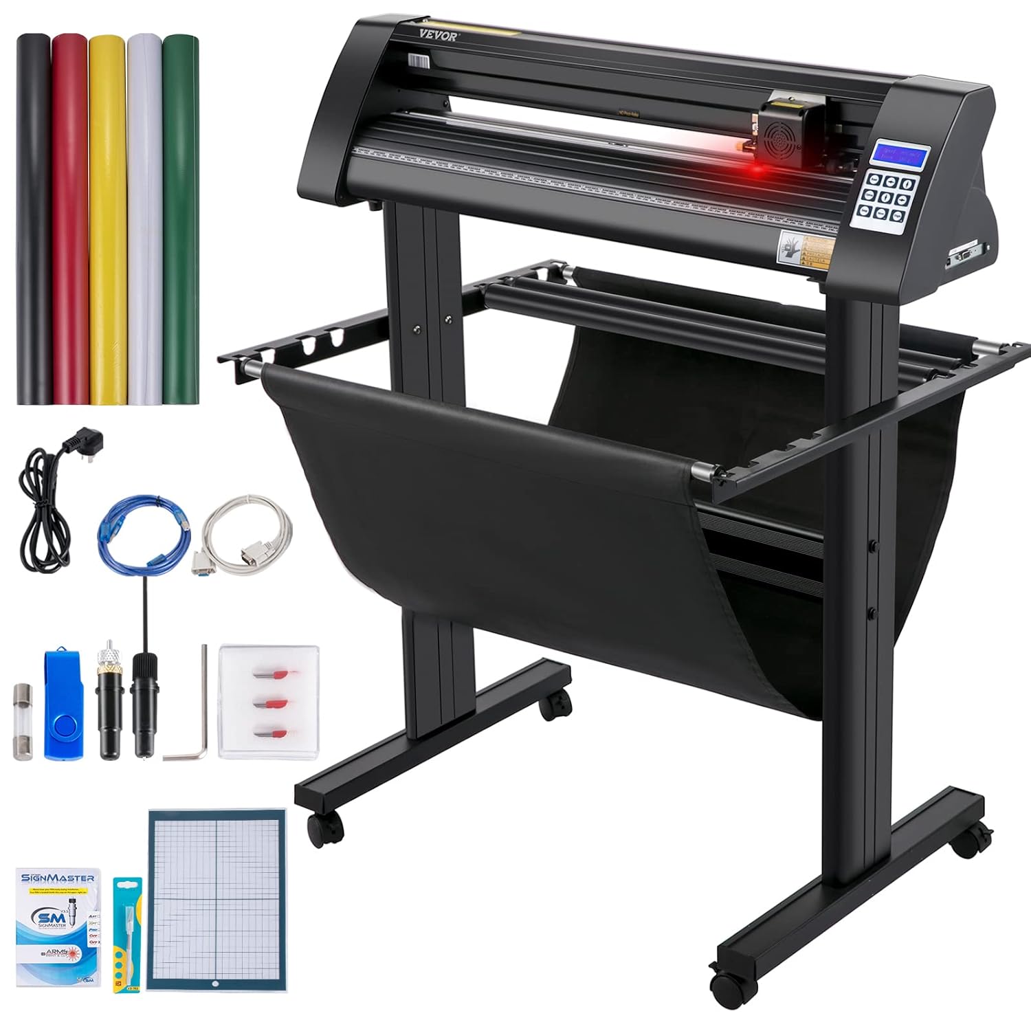 VEVOR Vinyl Cutting Plotter 870 mm Cutting Tracer, Vinyl Cutting ...