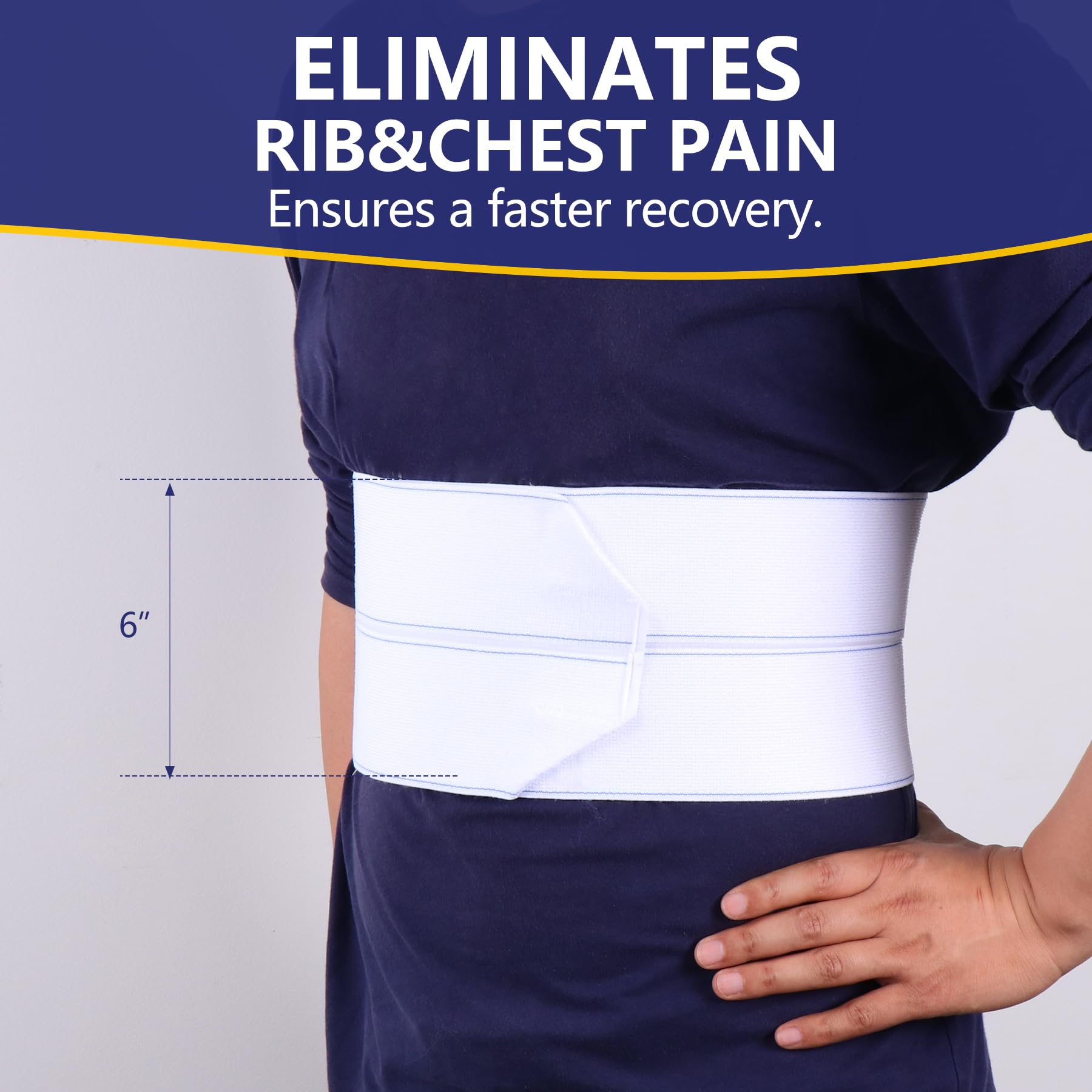 Snapklik.com : Rib Injury Binder Belt, Universal Mens Rib Cage Support ...