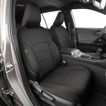 EKR Prius Seat Covers for Custom Fit for Toyota Prius & Plug in 2010 2011 2012 2013 2014 2015,Neoprene Car Seat Cover Full Set,NeopreneBlack