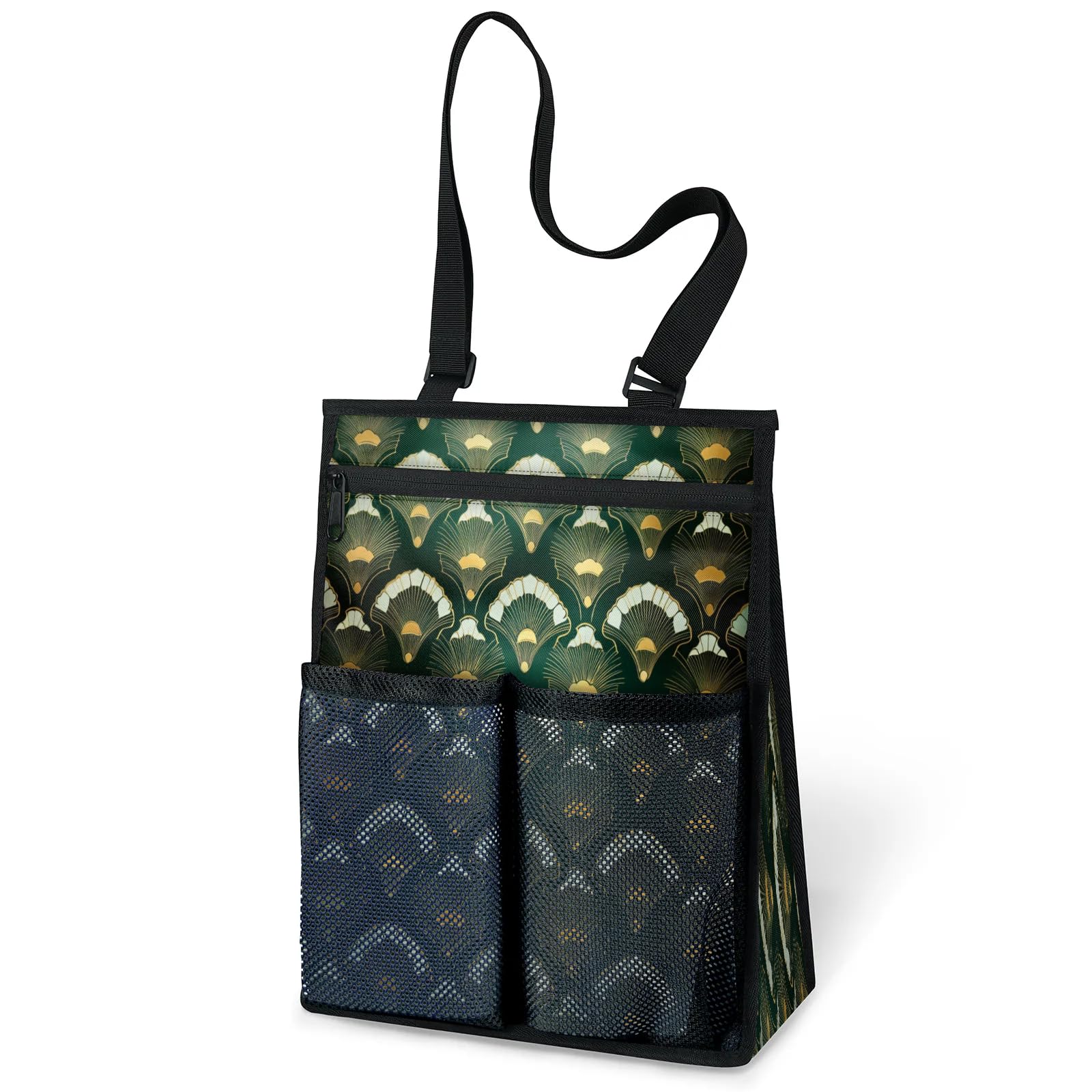 Ourtheme Art Theme Portable Shower Bag for Travel Gym Camp Beach Tote Shower Caddy Bags Hanging Toiletry Organizer