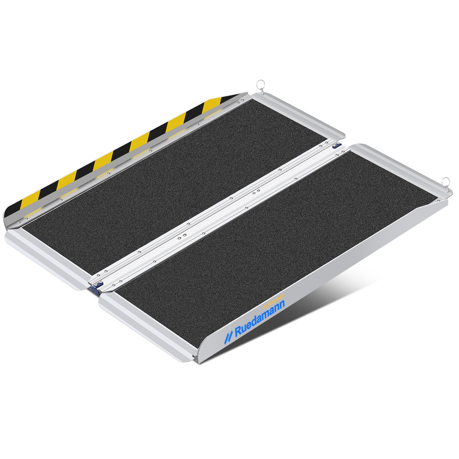 Ruedamann 3FT Wheelchair Ramp, Portable Wheelchair Ramp for Home Entrance, 30-1/4" Wider Design, Non-Slip Aluminum Folding Ramps for Wheelchairs, Strollers, Scooters, Stairs, Curbs, Doorways
