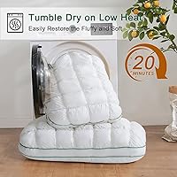 Vista 8 de YOUR MOON Fluffy Support Bed Pillow Queen Size, Super Soft Premium Down-Alternative Filling for Sleeping, Luxury Hotel Quality Bed Pillows for Side