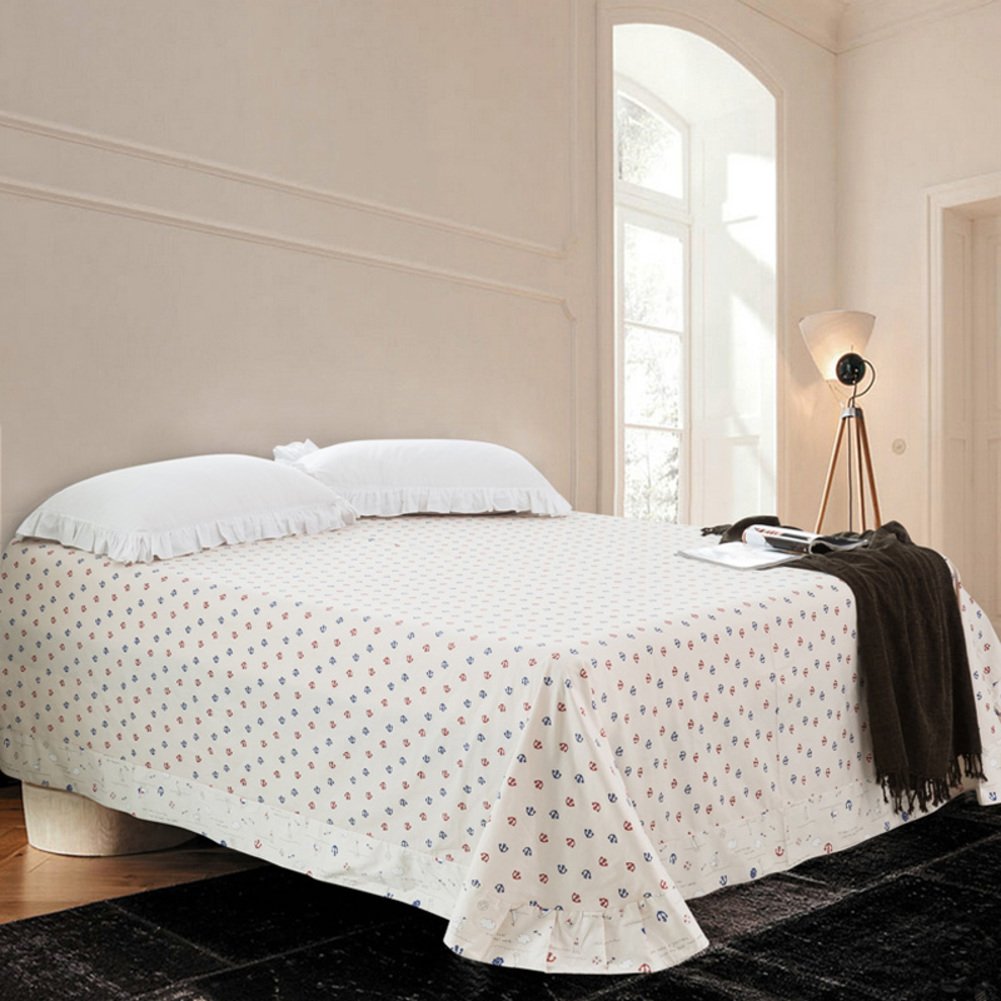 Draps en coton sergé épais E 245x250cm pour lit simple ou double