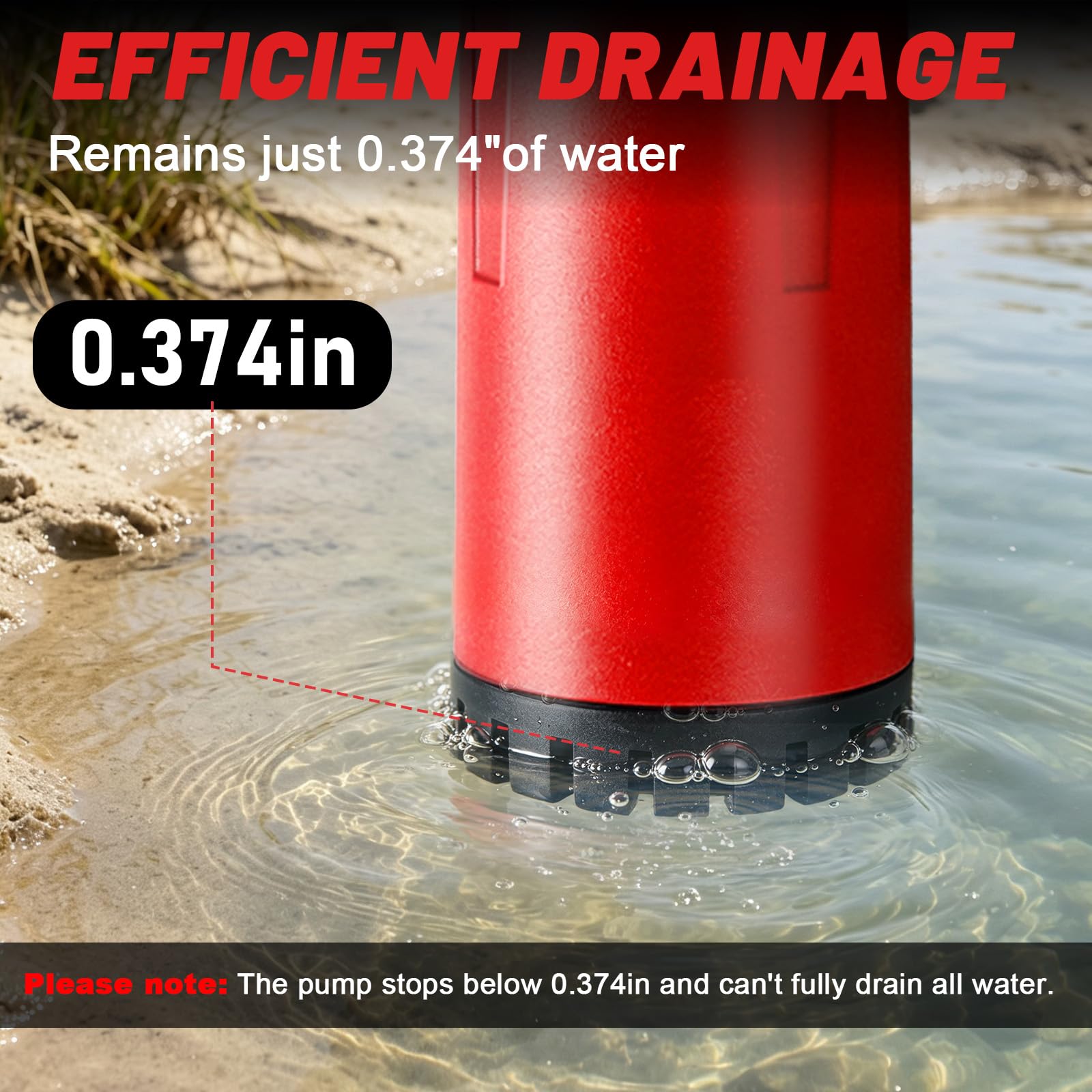 Pompe à eau de pluie sans fil 50 l/min pour Milwaukee 18V (sans batterie)