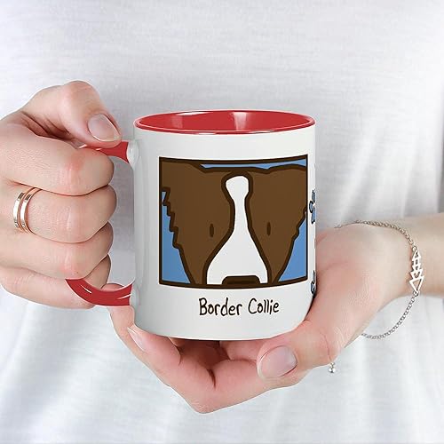 Miniatura 5 de CafePress Taza de café de cerámica con diseño de anime Border Collie de 11 oz (11.0 fl oz)