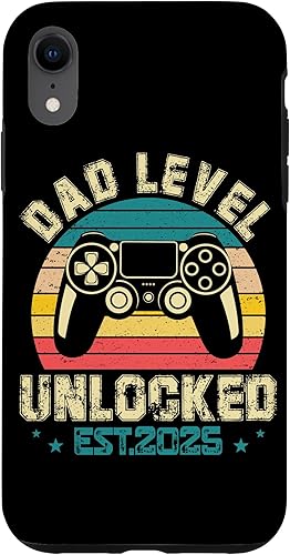 iPhone XR Dad Level Unlocked EST.2025 Retro Style Case