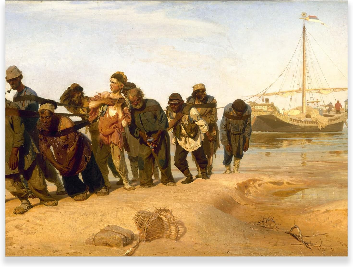 Amazon.com: KWAY Ilya Repin Print - Barge Haulers on The Volga Poster ...
