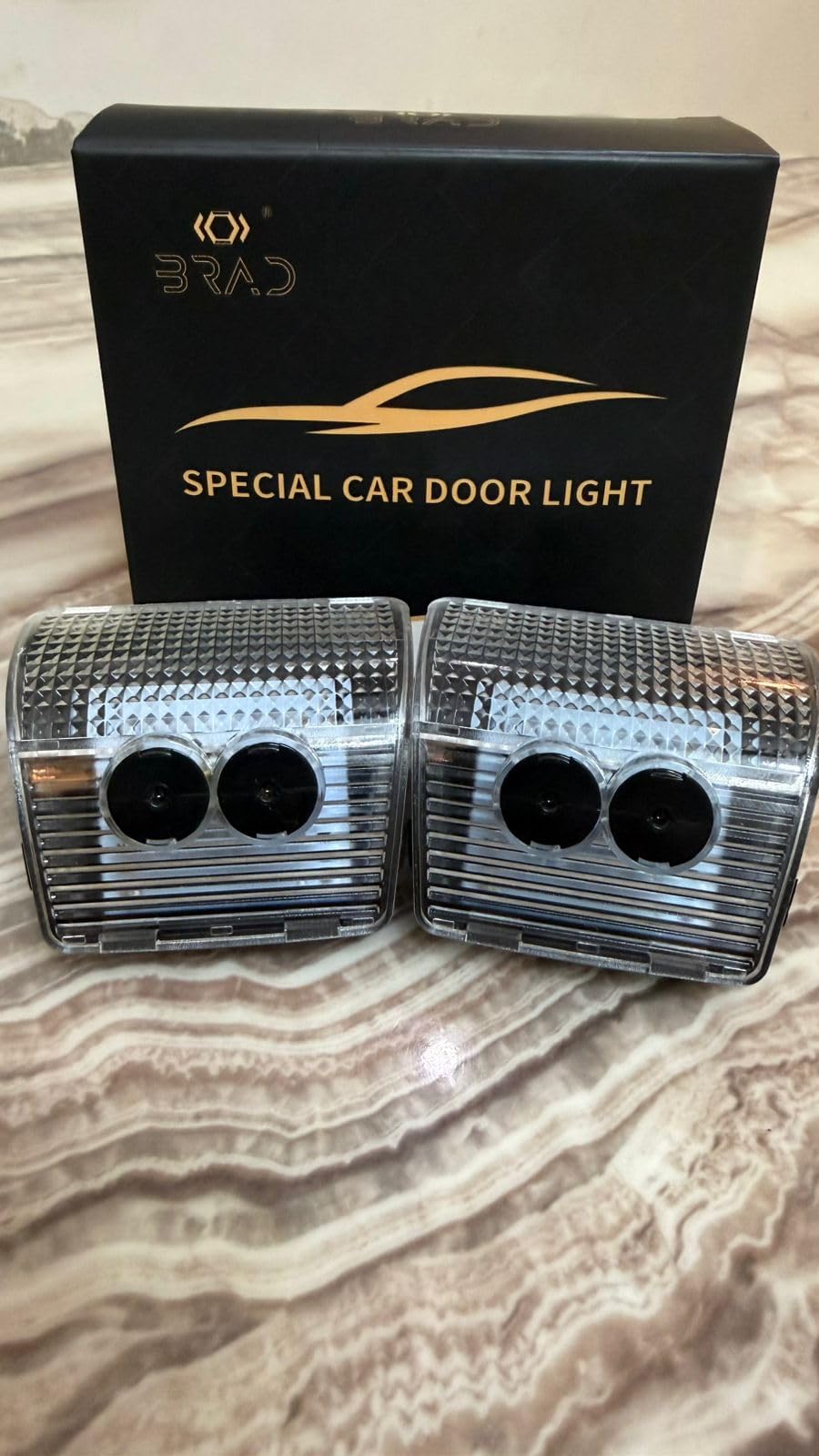 Ride2joy Wireless Car Welcome Logo Shadow Projector Ghost Lights Kit Compatible for Tata Cars (Pack of 2)-image-4