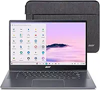 Acer Laptop Chromebook Plus 515 com Google AI – Tela sensível ao toque IPS Full HD 1920 x 1080 de 15,6 polegadas | Intel Core i3-1305U | LPDDR5X de 8 GB | SSD de 256 GB | Wi-Fi 6E | Câmera FHD |