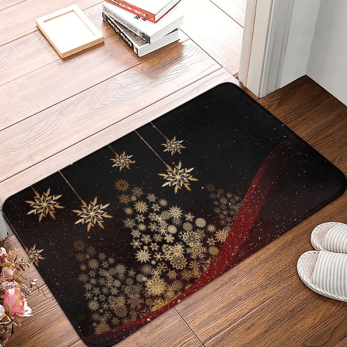 Felpudo Entrada,Copo de Nieve Alfombra Absorbente Entrada Impermeable y Lavable para Atrapar,80 * 120cm Alfombrilla Antideslizante,Pasillo,Cocina,Dormitorio Felpudo de Entrada