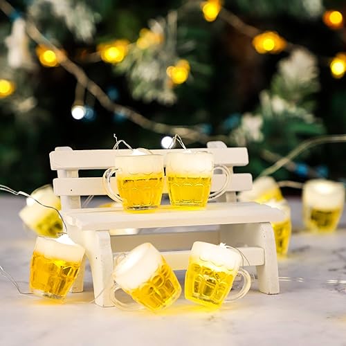 Miniatura 4 de Luces de decoración de fiesta de Navidad en el hogar, USB y pilas, luces LED para interiores con temporizador remoto, 15 luces LED para tazas de