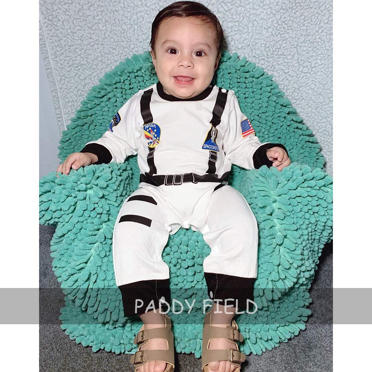 Paddy Field Baby Boys Girls Astronaut Suit Space Explorer Jumpsuit Cosplay Costume Halloween - Image 7