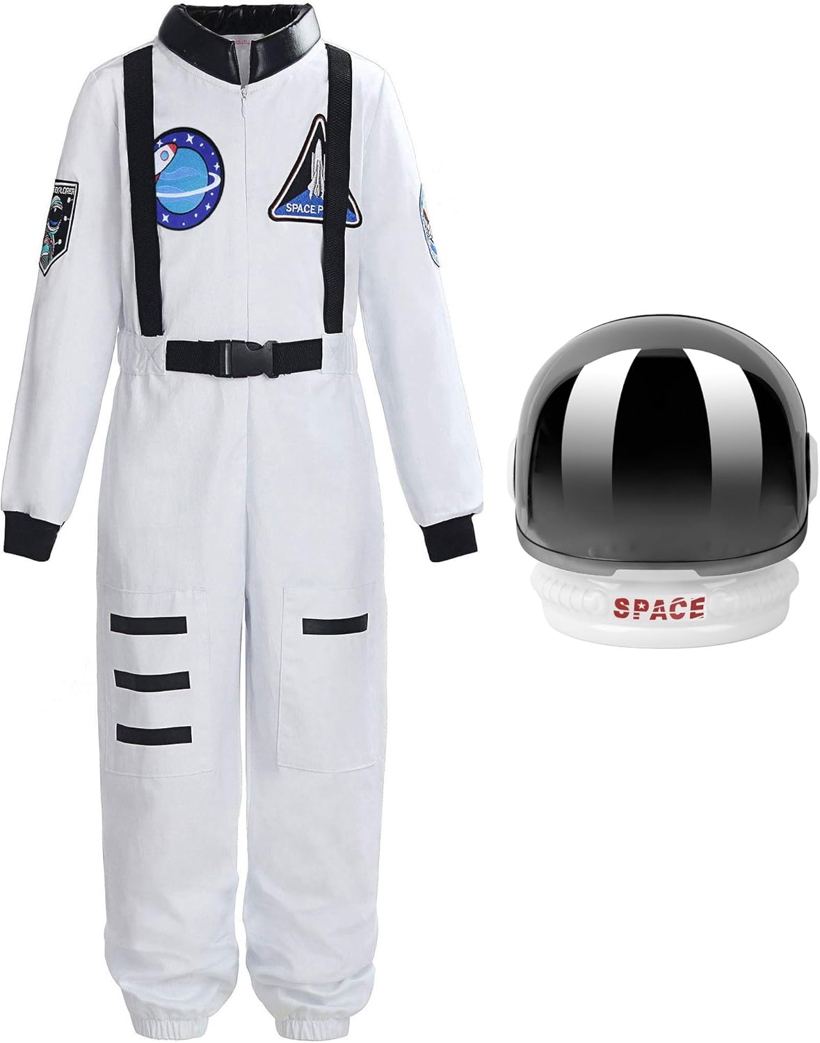 ReliBeauty Boys Girls Kids Children Astronaut Role Play Costume