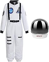 Vista 13 de ReliBeauty - Disfraz de astronauta para niños y niñas Naranja (con casco)