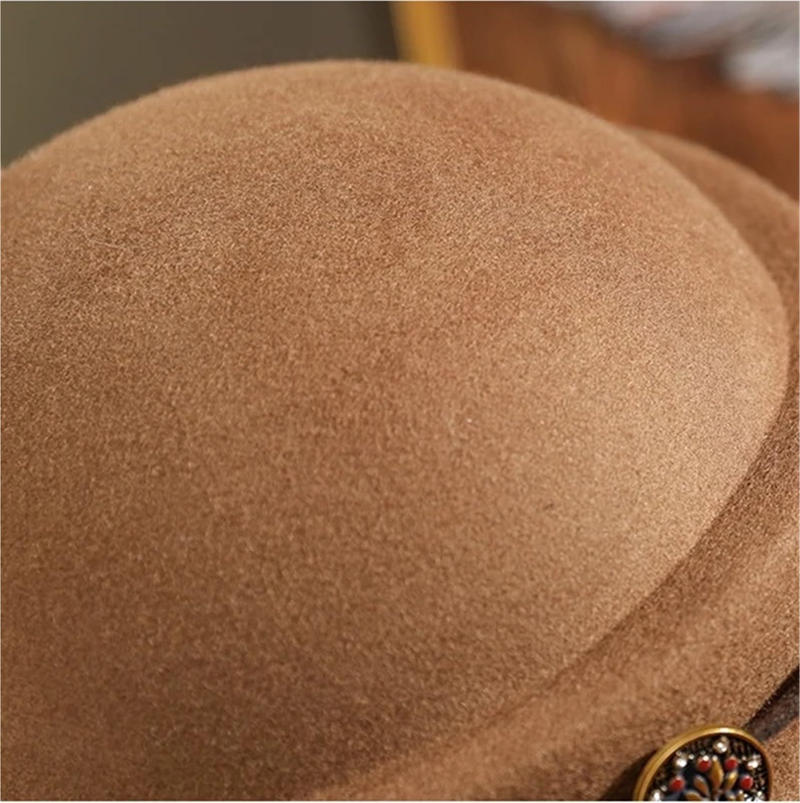 Cappello A Bombetta da Donna Cappello da Donna Invernale Festa Formale Fedora in Feltro Cappelli Chic a Cloche Copricapo di Moda Femminile