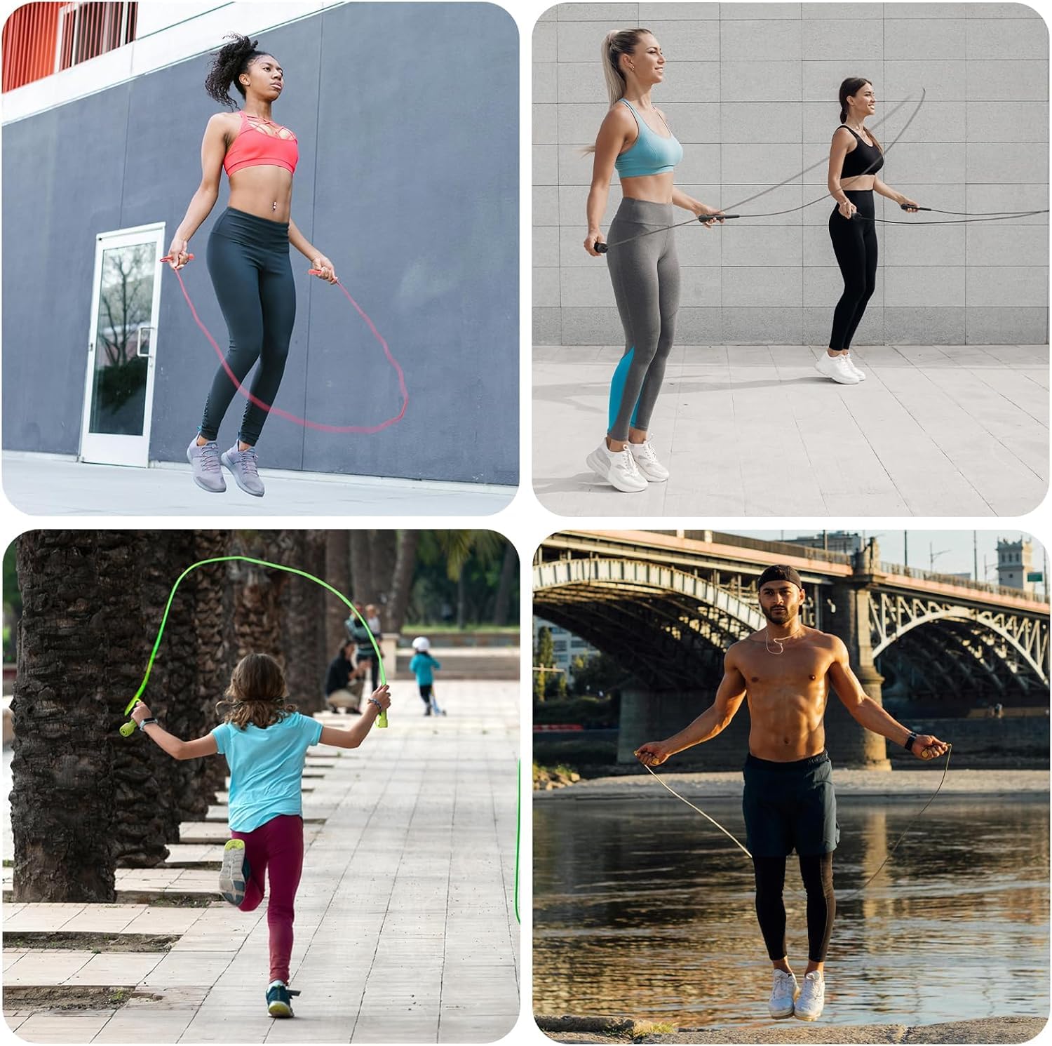 Corde à sauter de sport professionnelle pour crossfit - Noir - Fitness