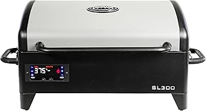 Louisiana Grills LG300SL Portable Pellet Grill, Black, Small