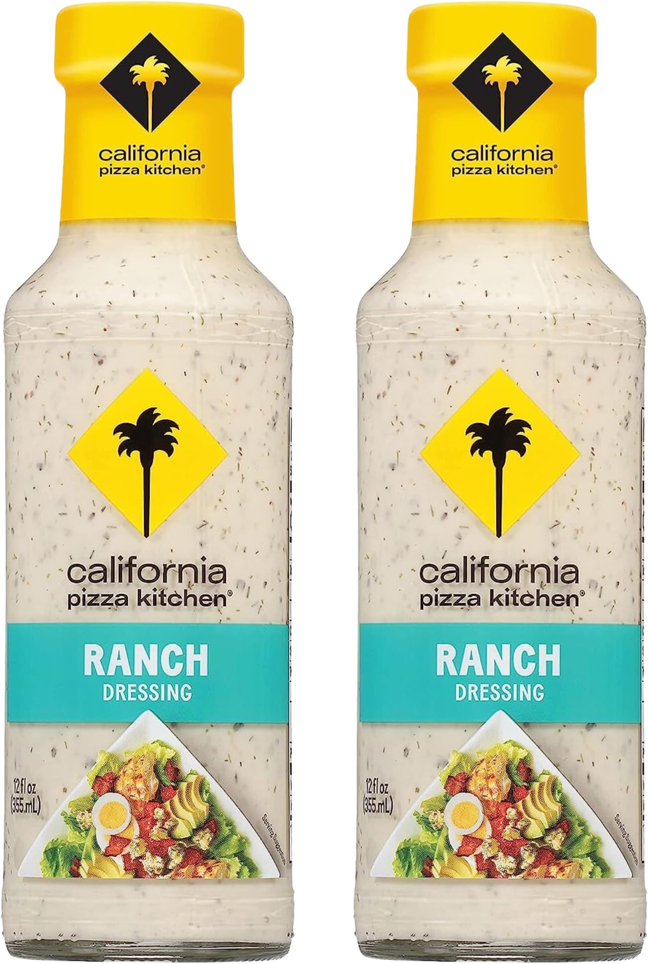 California Pizza Kitchen Ranch Dressing - Creamy Ranch Dressing, Restaurant-Like Ranch Dip, Fresh and Creative Flavors Collide, Ranch Salad Dressings and Sauces - 12 Fl Oz, Pack of 2