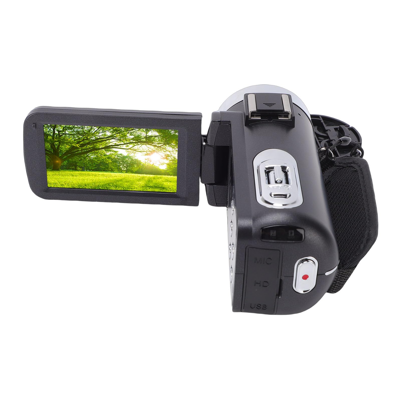 Goshyda Videocamera con Zoom Digitale 8K 64MP per Vlogger, Connessione WiFi, Regalo di Compleanno di Natale, Materiale ABS