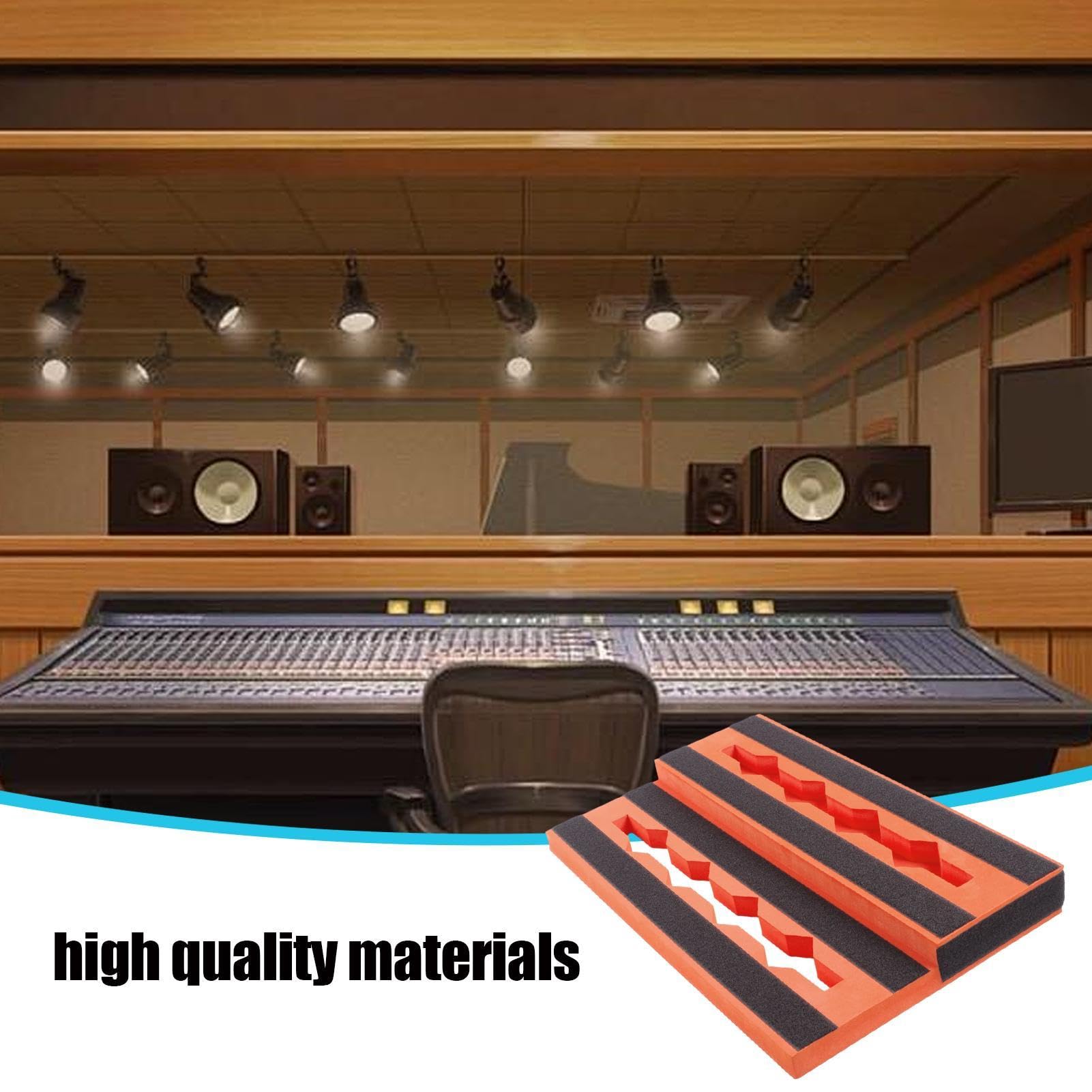 Pedaliera per chitarra, 44 x 28 cm, per evitare scivolamenti, leggera in EVA, accessorio per strumenti musicali con facilità, attacco effetto basso, per chitarristi all'aperto