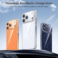 Vista 38 de TAURI Funda magnética 2 en 1 transparente para iPhone 14 Pro, compatible con Magsafe [no amarillenta] con protector de pantalla, protección de grado