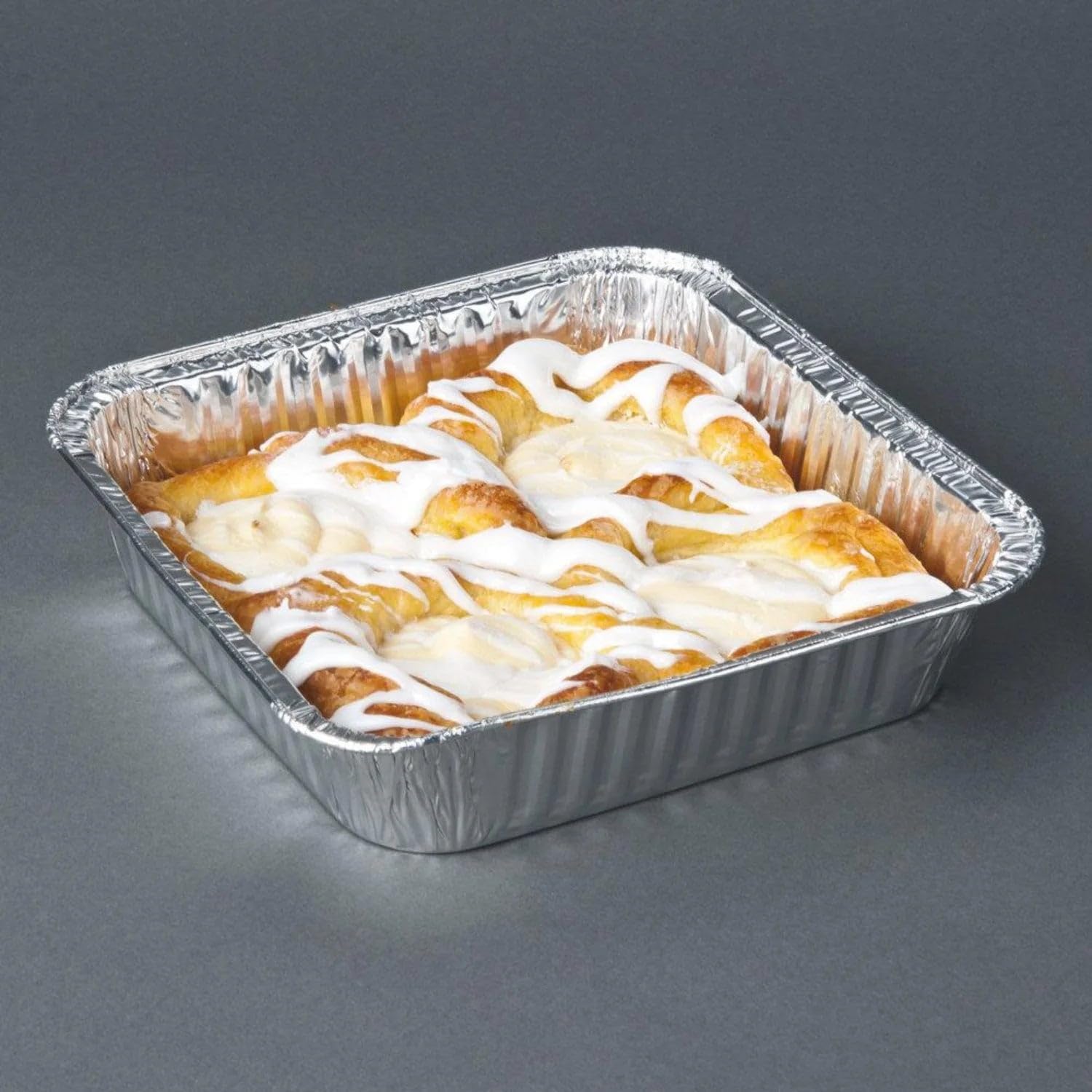 Disposable Aluminum 9 Inch Square Deep Baking Pans Without Lids | Disposable Baking Pan BPA Free Recyclable Oven Safe | Perfect for Cooking Catering Food Prep Storage | 1500 Count