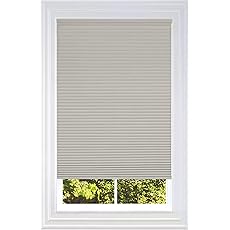 BlindsAvenue Cellular Honeycomb Cordless Shade, 9/16" Single Cell, Blackout, Sticks and Stones, Size: 36" W x 48" H