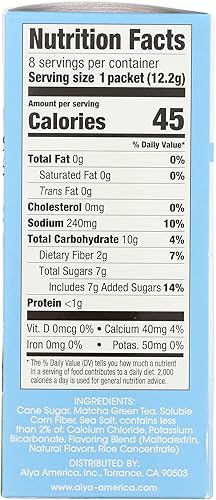 Miniatura 5 de Aiya Matcha+ Hydrate  - Mezcla de bebida matcha de fresa y granada con electrolito - Mezcla de polvo hidratante matcha japonés premium - 290 mg de