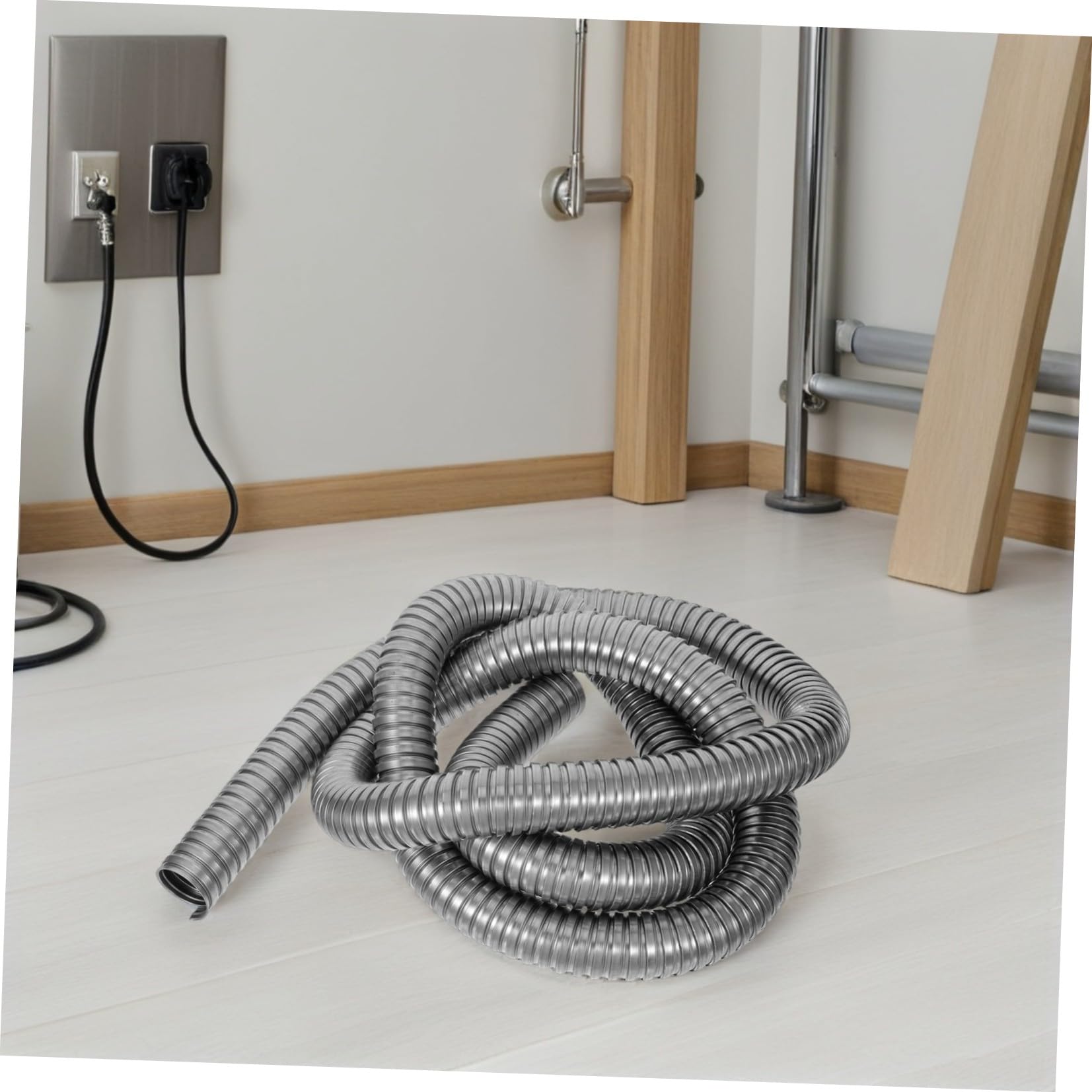 Healvian Tubo Corrugato in Acciaio Inox 304 Resistente alla Ruggine per Protezione Cavi Elettrici, Flessibile e Versatile, per Impianti Esterni e Cablaggi Industriali