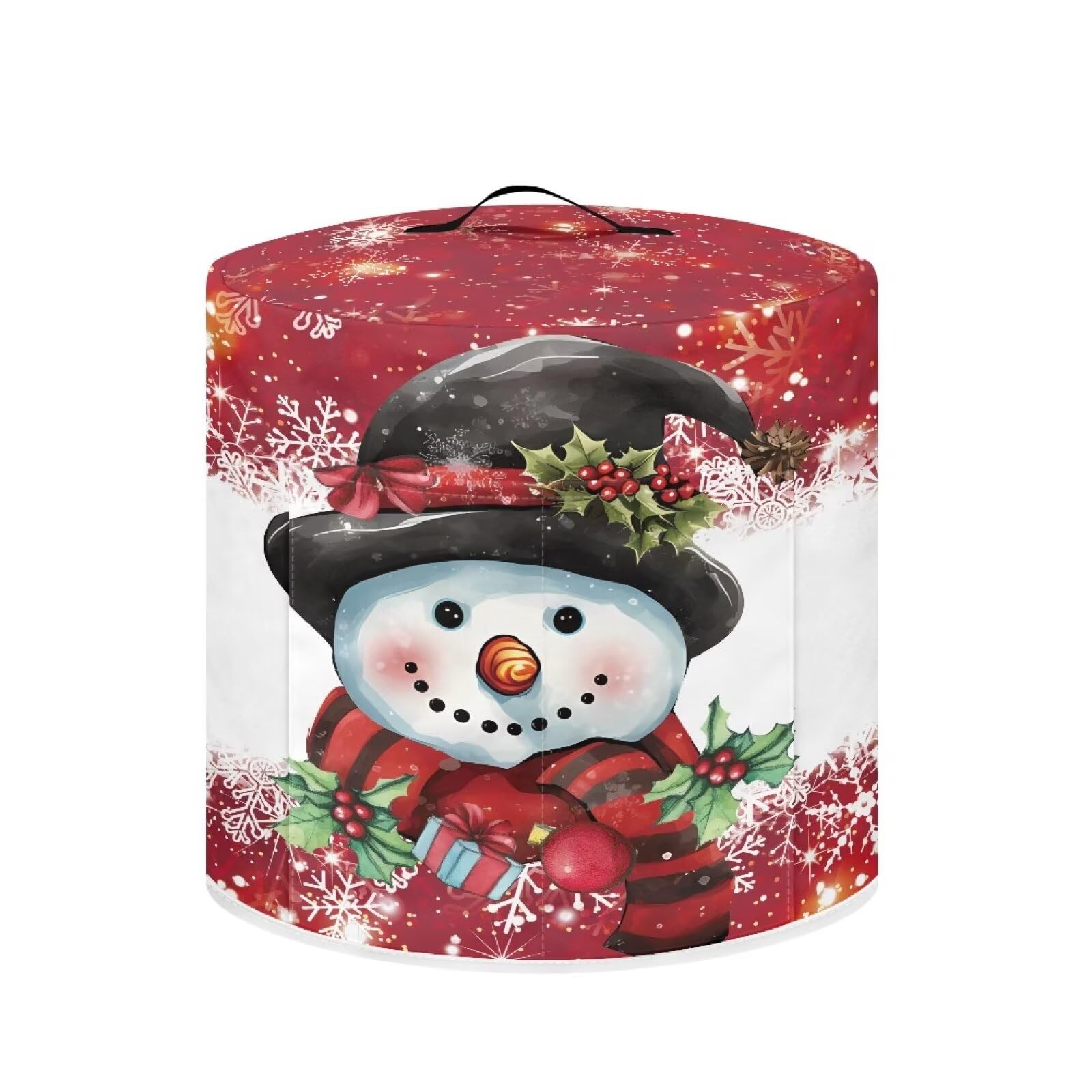 Wiryuouvt Cute Snowman Rice Cooker Kitchen Appliance Covers Cute Dust Covers for Kitchen Appliances Air Fryer Storage Cover