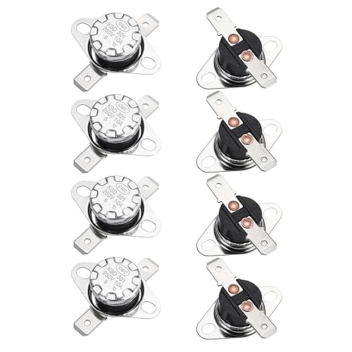 Miniatura 147 de uxcell KSD301 Termostato 221.0 °F/221 ° F 10 A Normalmente Cerrado N.C Ajuste Snap Disc Interruptor de temperatura para microondas, horno, cafeteras