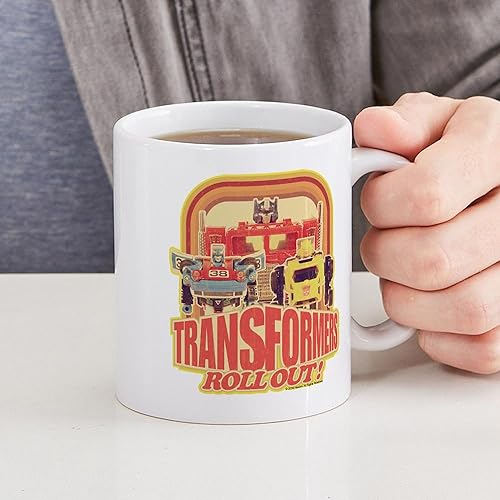 Miniatura 6 de CafePress Transformers Retro Roll Out - Taza de café de cerámica, taza de té, 11 onzas