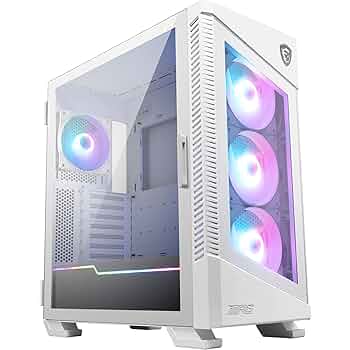 MSI MPG VELOX 100R WHITE Temperli Cam 1 x A-RGB Fan 4 x 120mm Fan ATX Gaming Bilgisayar Kasası