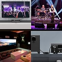 Vista 5 de J&D Cable de extensión de 2 RCA, cable RCA, cable de extensión de audio estéreo de 2 RCA macho a hembra chapado en oro con cubierta de cobre