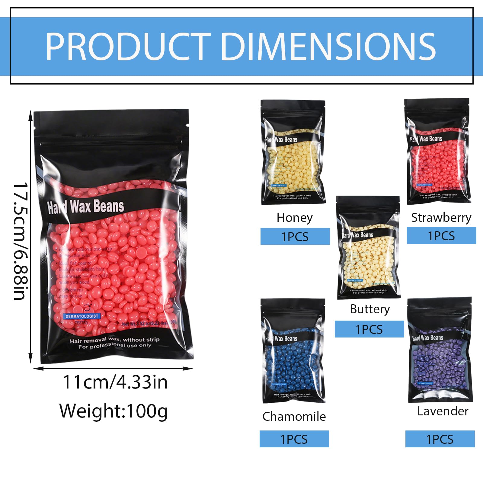 Wosk do usuwania włosów, 500 g, wosk do depilacji, wosk do depilacji, twarde ziarna wosku, woskowanie, perły, wosk do włosów w nosie, bezbolesny wosk, do domu, dla kobiet i mężczyzn, do strefy bikini