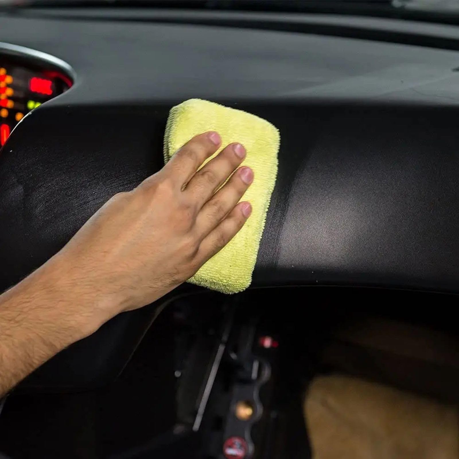 8 SZTUK Mikrofibra Wosk Samochodowy Aplikator Miękki Auto Detailing Wosk Gąbka Prostokąt Pianka Lakier Samochodowy Pielęgnacja Pad Polerowanie