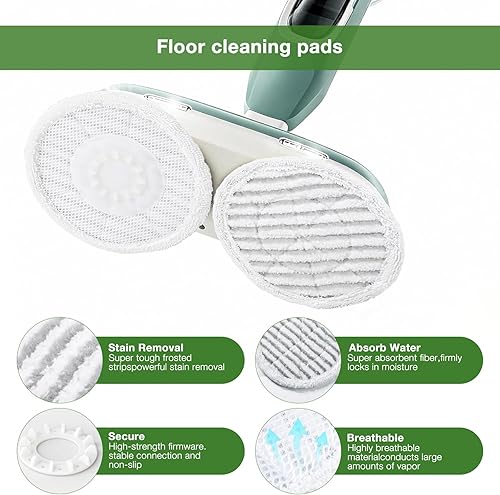 Miniatura 3 de Paquete de 8 almohadillas de repuesto para trapeador de vapor Shark S8001 S7001 S7201 S7000AMZ S8201, almohadillas de fregona de vapor y fregado