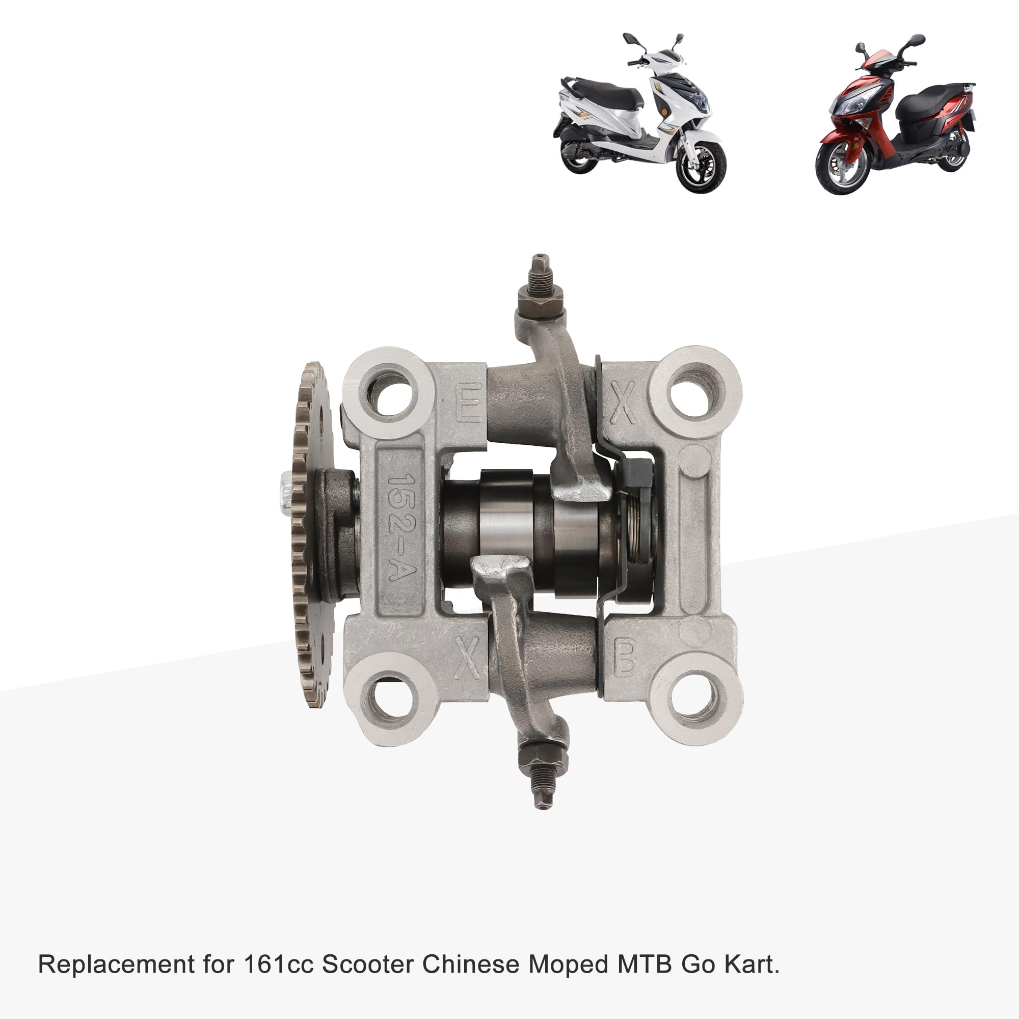 GOOFIT Supporto Albero A Camme Rocker Arms Sostituzione per 161cc Scooter Chinese Moped MTB Go Kart