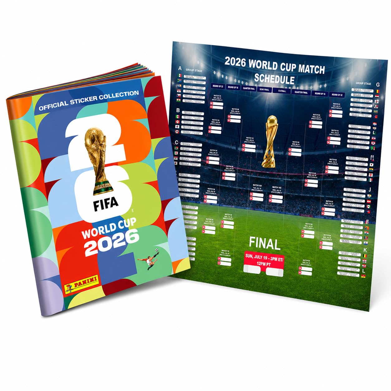 TK Gruppe Timo Klingler Panini WM 2026 XXL Set - Album & Sticker - Spielplan, Stickeralbum - zum Sammeln Fußball Weltmeisterschaft 2026 (Sammelalbum)