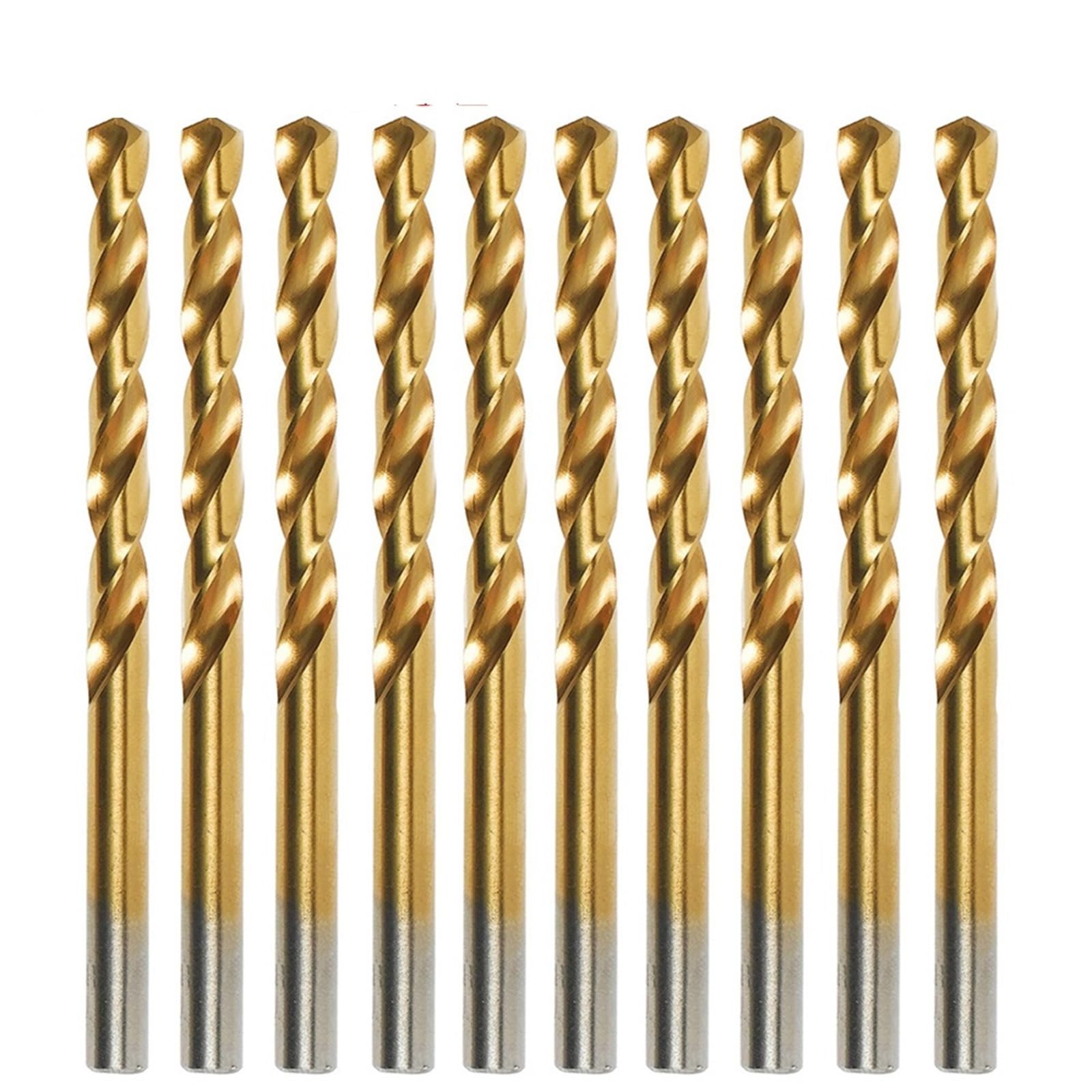 Juego de brocas M2 HSS DIN338, juego de brocas de 1,0 a 13 mm, for taladrar en metal, aluminio, cobre y aleación de zinc(3.2mm 10pc)