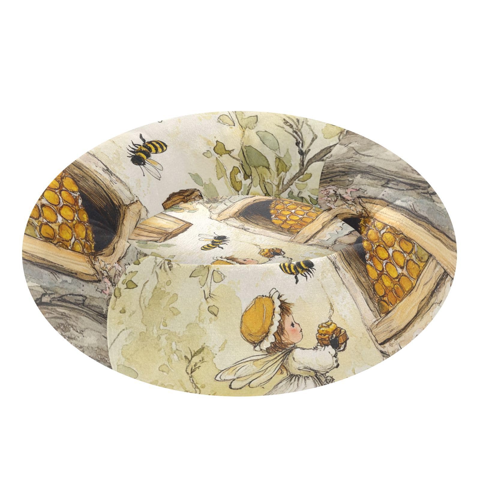Lit amovible pour animaux Bee Home Honey lavable au salon ou en voyage