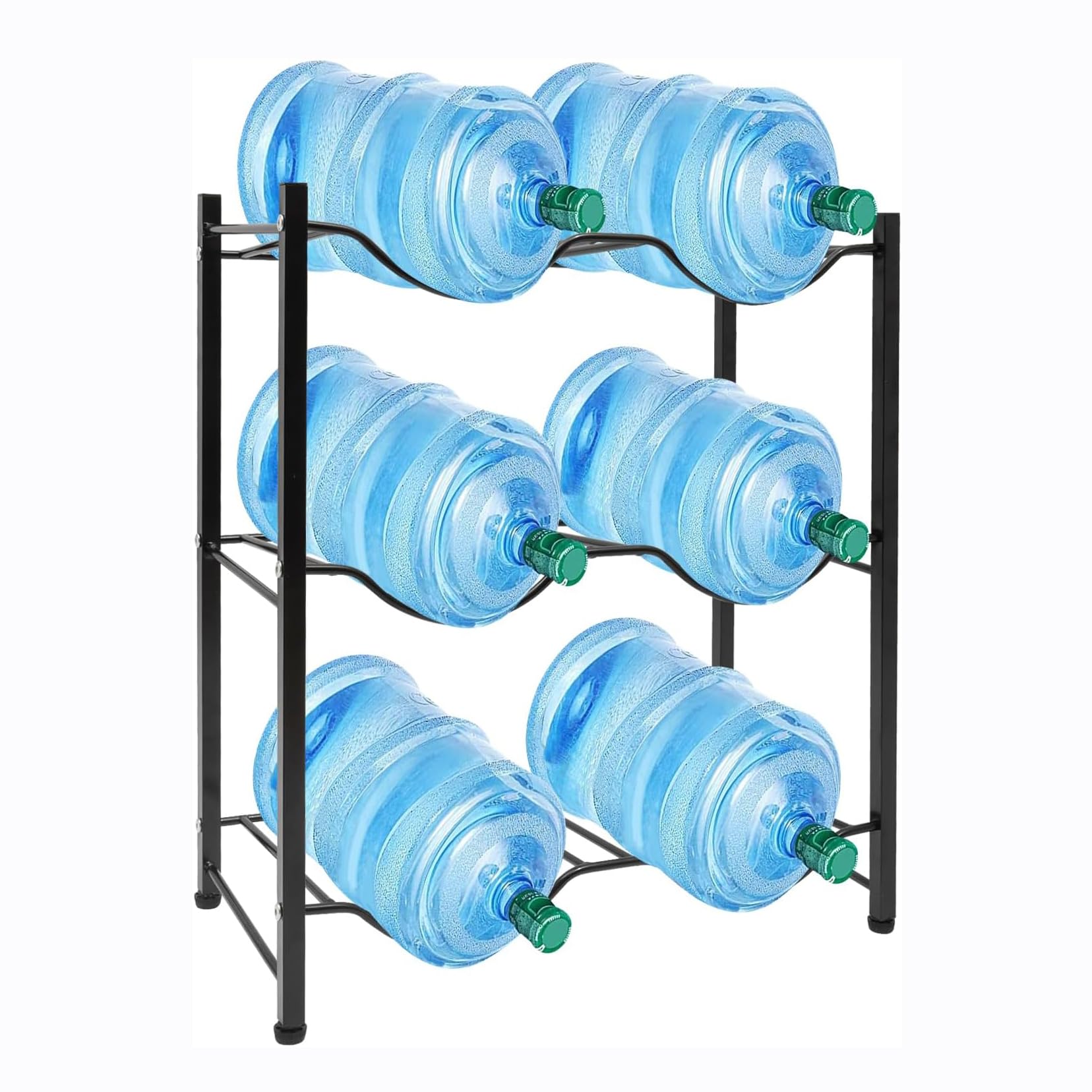 Porte-carafe à eau robuste contre l'encombrement de 6 bouteilles de bureau