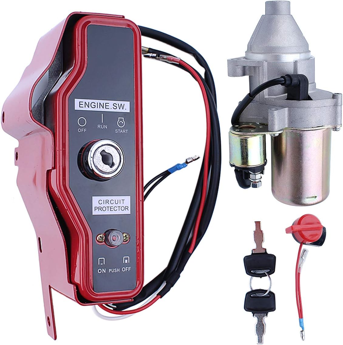 Adefol Starter Motor Ignition Switch Key Panel Control Box