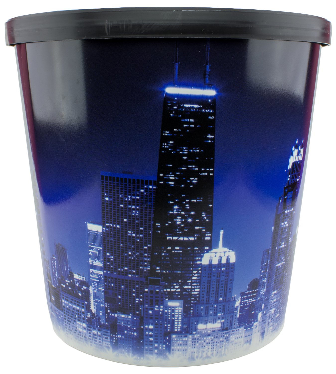 Signature Popcorn - Gourmet 1-Gallon Blue Chicago Skyline Reusable Plastic Bucket - Cheddar Cheese Popcorn - Holiday, Party & Corporate Gift