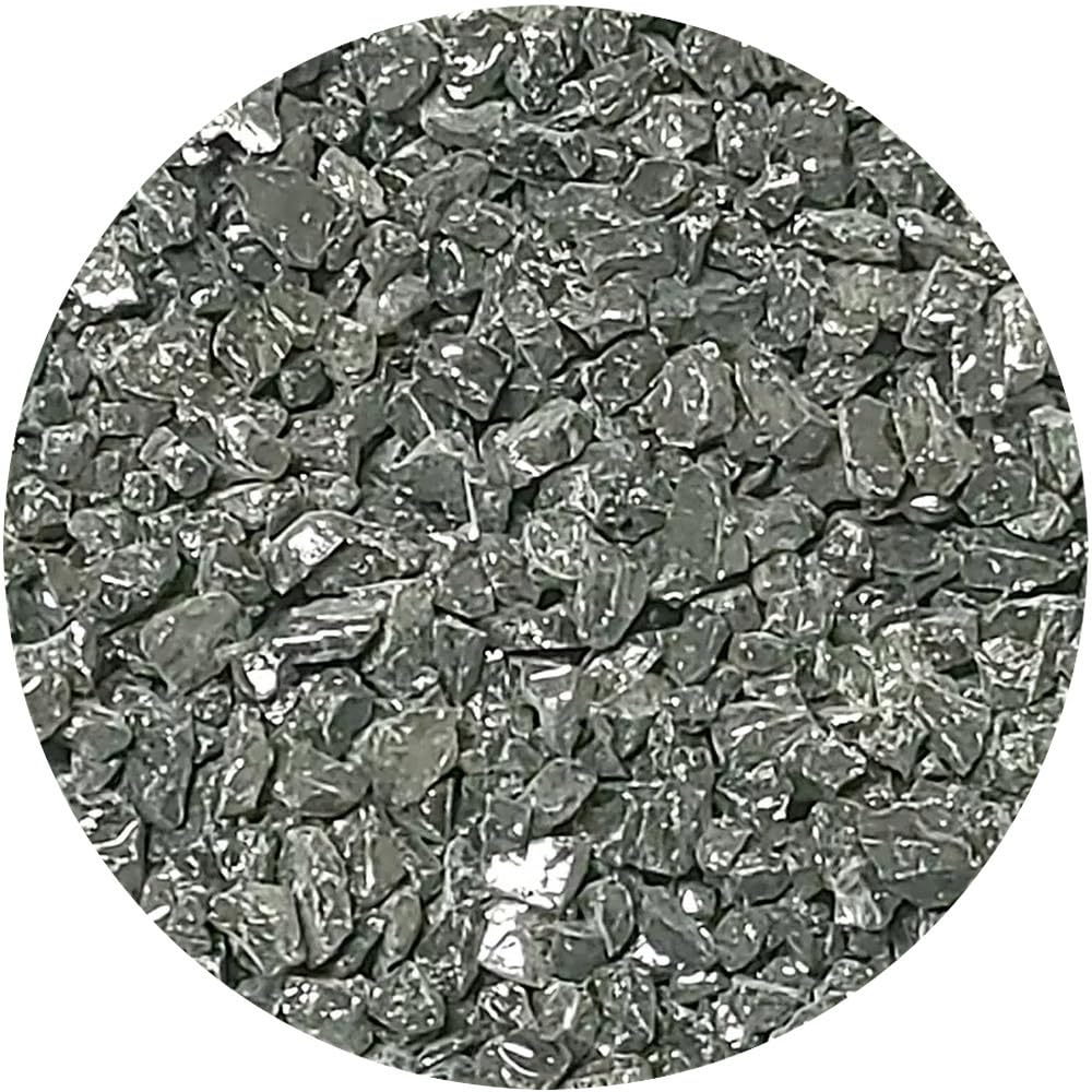 Youghiogheny Fusible Glass Frit Coarse Black Opal 8oz Jar - 96 COE (737)