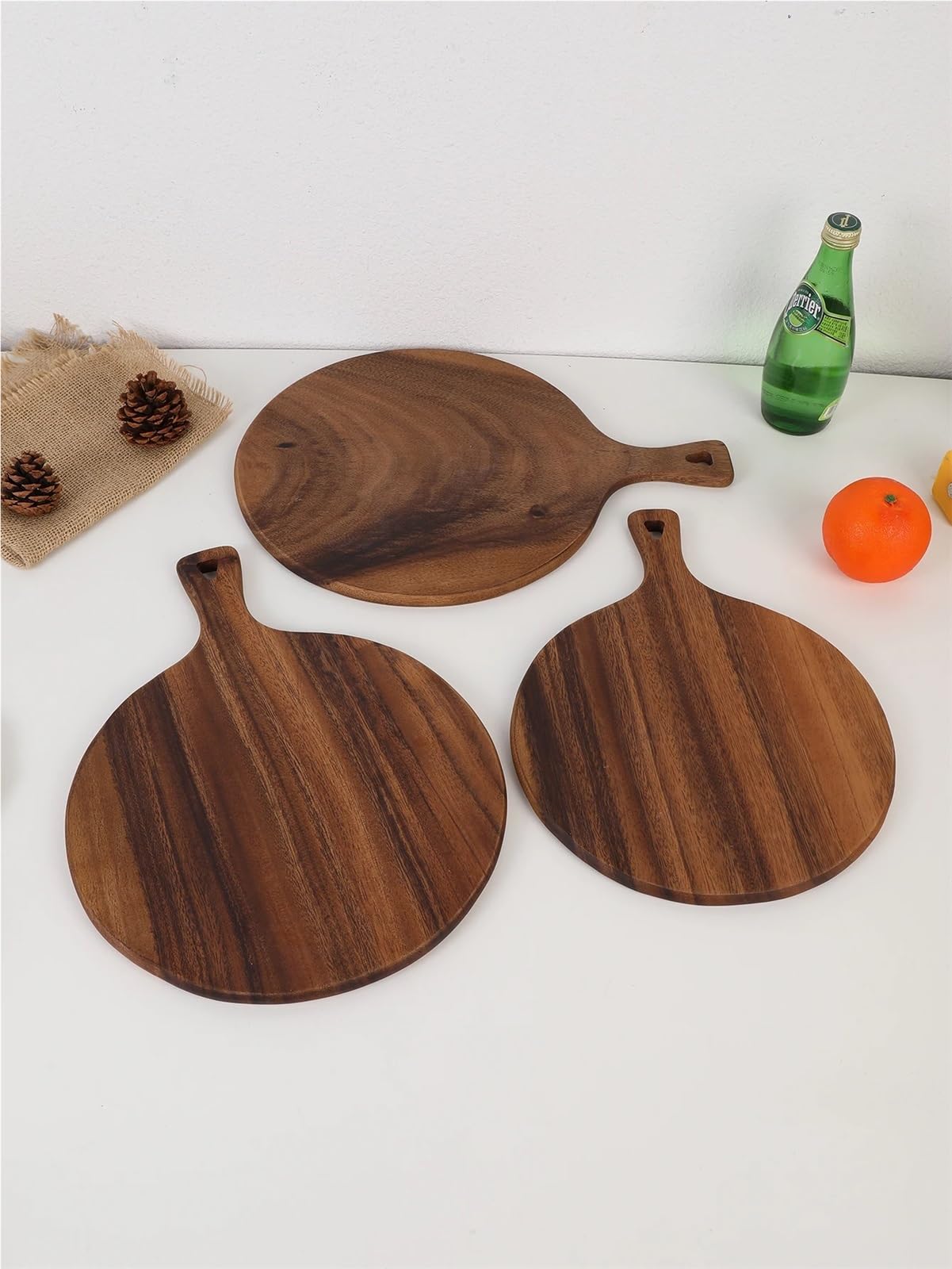 KäSeplatte 1 PC-Holzschneidebrett for die Zubereitung und for Servieren von Mahlzeiten in der Küche. Holz for Servieren von Pizza, Käse, Wurstwaren und Schneidebrett FüR Gekochte Speisen(S)