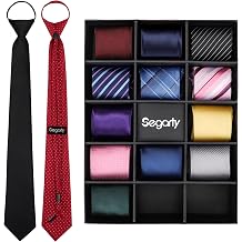 Segarty Neckties for Men, 14 PCS Classic Assorted Jacquard Neck Tie, Men's Pretied Ties Set for Formal Business Wedding